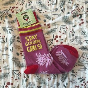 Funatic One Size Fits Most “Stay Golden Girls!” Socks